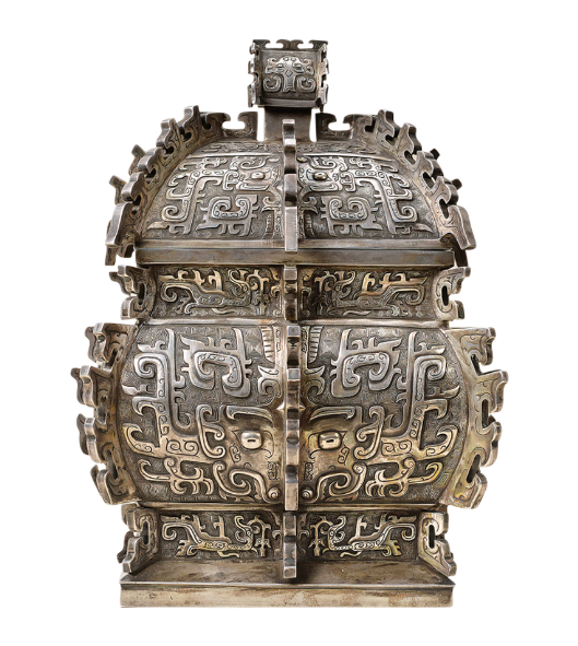 銀製仿古出戟方彝:何以致敬千年禮器之魂?