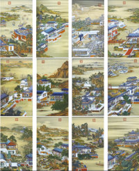 郎世宁绘珐琅彩圆明园十二景瓷板画：中西合璧的宫廷艺术史诗