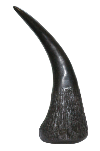 犀牛角原雕擺件:藥石與文玩交融的千年珍藏