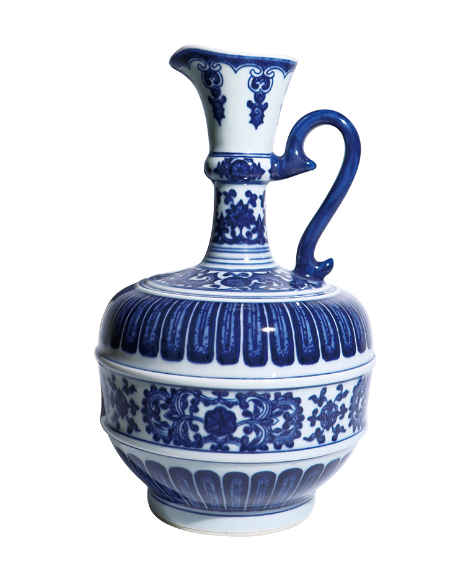 秀韵天成:清雍正青花寶相花卉紋花澆的文化與市場價值