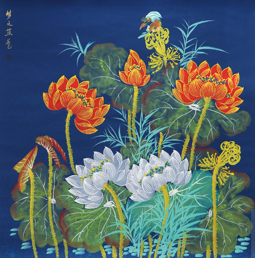 90後畫壇新銳巔峰之作!朱若乙《夢之藍》何以引發收藏熱潮?