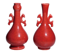 柴窯內府紅釉雙耳瓶｜後周官窯之珍，紅釉絕韻傳世