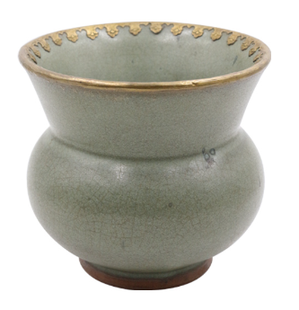 宋代官窯鎏金小渣鬥:官窯遺珍·鎏金雅器誰與爭鋒?