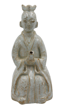 宋代官窯影青釉童子讀經壺：官窯藝術的千年傳奇