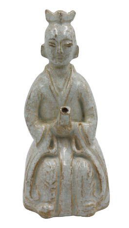 宋代官窯影青釉童子讀經壺:官窯藝術的千年傳奇