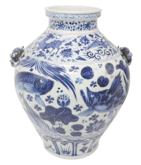 元青花扛鼎之作！魚藻紋雙獸耳大罐的文化與市場價值