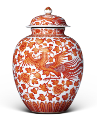 道光官窯之巔！礬紅龍鳳蓋罐何以成吉祥紋飾典範？