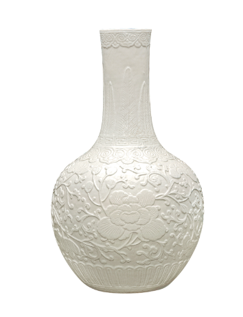 乾隆仿古之韻!仿定窯白釉天球瓶何以成禦窯摹古典範?